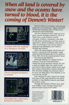 Demon's Winter box cover back